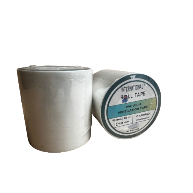 Bandă adezivă PVC pentru aer condiționat cu lipici 75mm x 0.13mm x 20 ml - IRT -