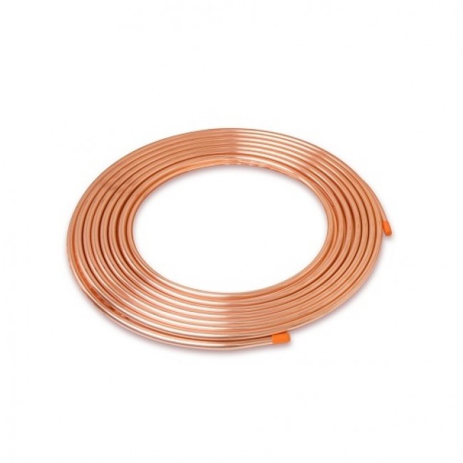 Uninsulated copper pipes on rolls - 50m/roll – 1/4″ | 3/8″ | 1/2″ | 5/8″ | 3/4″ - Uninsulated copper pipes on rolls