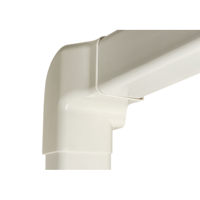 Left vertical corner for PVC Channel 60x45mm -
