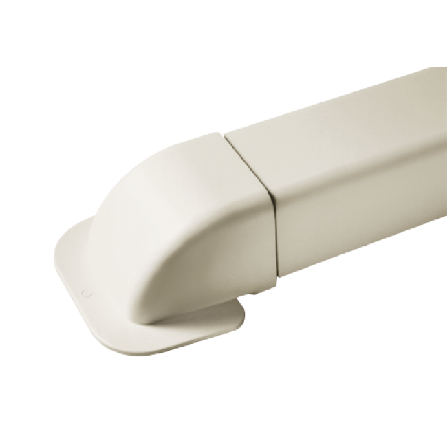 Corner cover with periphery for PVC Channel 60x45mm -