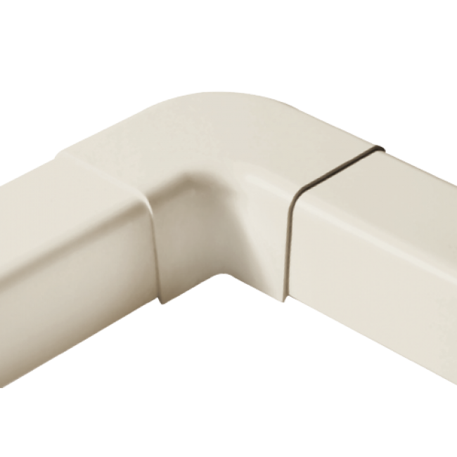 Wall bend for PVC duct 60x45mm -