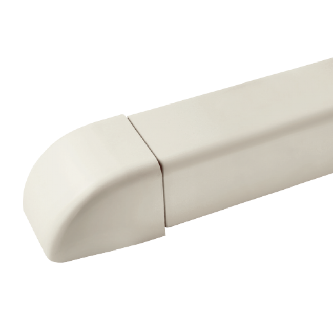 Sarokfedél PVC csatornához 60x45mm -