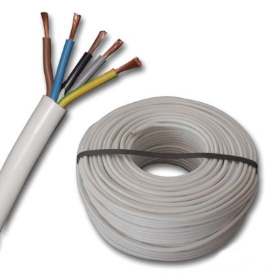 Кабел 5х1.5 - H05VV – F/ШВПС – БЯЛ 300/500V